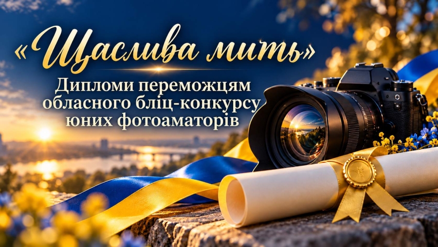 Дипломи переможців та грамоти керівників конкурсу “Щаслива мить”.